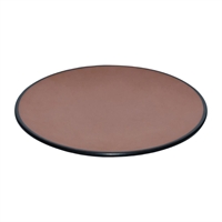 Coucou Dual Colour Round Plate 205mm - Brown & Black (12 Pack)