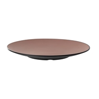 Coucou Dual Colour Round Plate 300mm - Brown & Black (12 Pack)