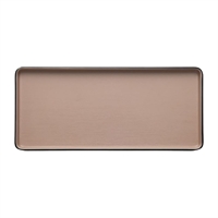 Coucou Dual Colour Rect. Plate 290x130mm - Beige & Black (12 Pack)