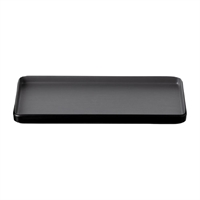 Coucou Dual Colour Rect. Plate 290x130mm - Grey & Black (12 Pack)