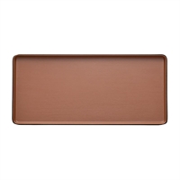 Coucou Dual Colour Rect. Plate 325x150mm - Brown & Black (9 Pack)