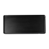 Coucou Dual Colour Rect. Plate 325x150mm - Black (9 Pack)