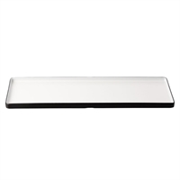 Coucou Dual Colour Rect. Plate 500x180mm - White & Black (9 Pack)