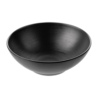 Coucou Dual Colour Round Bowl 187mm - Black (12 Pack)