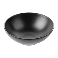 Coucou Dual Colour Round Bowl 210mm - Black (9 Pack)