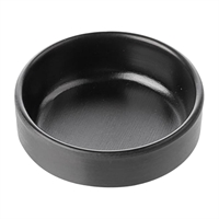Coucou Dual Colour Round Sauce Dish 76mm - Black (40 Pack)
