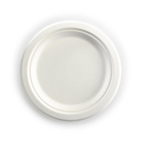 BioPak Round Biocane Plates - 23cm (500 Pack)
