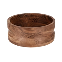 Chef Inox Serve Round Bowl With Straight Sides Acacia - 275x110mm