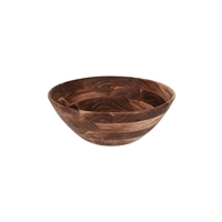 Chef Inox Serve Round Display Deep Bowl Acacia - 430x160mm