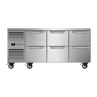 SKOPE ProSpec Six Drawer Underbench GN 1/1 Left Hand Fridge
