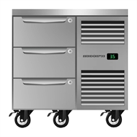 SKOPE ProSpec Three Drawer Underbench GN 1/1 Right Hand Fridge