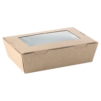 Detpak Extra Small Takeaway Box with Window - 400ml (Pack 200)