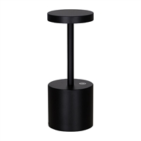 Tablekraft Charlotte Cordless LED Table Lamp Black 80x200mm