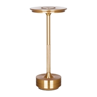 Tablekraft Stella Cordless LED Table Lamp Brass 130x275mm