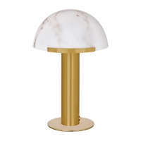 Tablekraft Phoebe Cordless LED Table Lamp - Brass- 300x420mm
