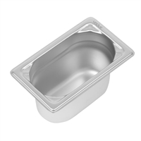 Vogue Heavy Duty Stainless Steel 1/9 Gastronorm Tray 100mm