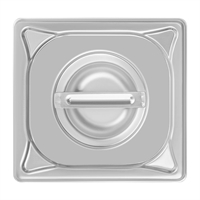 Vogue Heavy Duty Stainless Steel 1/6 Gastronorm Tray Lid