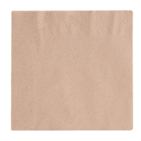 Vegware Recycled Lunch Napkin Kraft 33x33cm 2ply 1/4 Fold (2000 Pack)