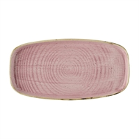 Churchill Stonecast Petal Pink Chefs' Walled Oblong Plates 350mm (6 Pack)