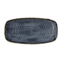 Churchill Stonecast Blueberry Chefs' Walled Oblong Plates 300mm (6 Pack)