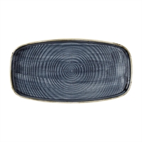 Churchill Stonecast Blueberry Chefs' Walled Oblong Plates 350mm (6 Pack)