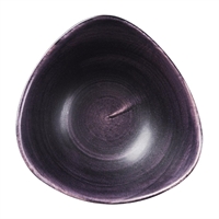 Churchill Stonecast Patina Deep Purple Triangle Bowls 235mm (12 Pack)