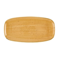 Churchill Stonecast Tangerine Chefs' Oblong Plates No. 3- 298 x 153mm (12 Pack)