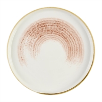 Churchill Studio Prints Homespun Accents Coral Walled Plates 260mm (6 Pack)