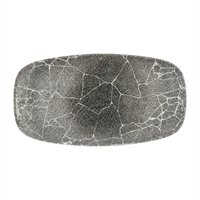 Churchill Studio Prints Kintsugi Quartz Black Chefs' Oblong Plates No. 4 355 x 189mm (6 Pack)
