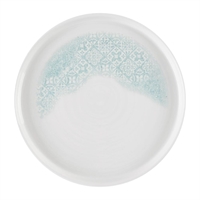 Churchill Vintage Prints Med Tiles Aquamarine Chefs' Walled Plates 210mm (6 Pack)