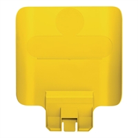 Rubbermaid Slim Jim Recycling Station Billboard Yellow