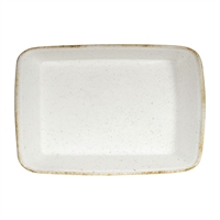 Churchill Stonecast Hints Rectangular Baking Dishes Barley White 250 x 380mm