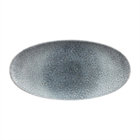 Churchill Studio Prints Raku Oval Plates Topaz Blue 347mm (6 Pack)