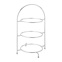 Utopia Chrome Three Tier Cake Stand 250mm