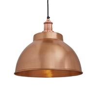 Industville Brooklyn Dome Pendant Light Copper 330mm