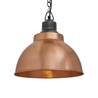Industville Brooklyn Dome Pendant Light Copper 330mm