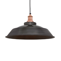 Industville Brooklyn Step Pendant Pewter 410mm