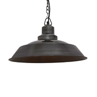 Industville Brooklyn Step Pendant Pewter 410mm