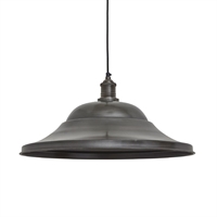 Industville Brooklyn Giant Hat Pendant Pewter 530mm