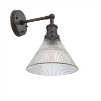 Industville Brooklyn Glass Funnel Wall Light 180mm