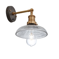 Industville Brooklyn Glass Dome Wall Light 205mm