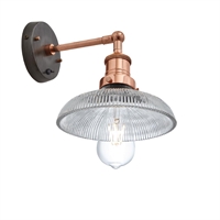 Industville Brooklyn Glass Dome Wall Light 205mm