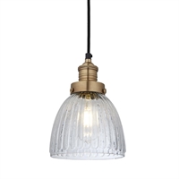 Brooklyn Glass Cone Pendant 180mm