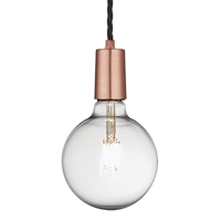 Industville Sleek Edison 1 Wire Pendant Copper