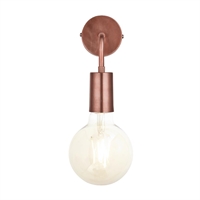 Industville Sleek Edison Wall Light Copper 140mm