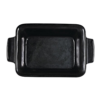 Churchill Black Igneous Stoneware Rectangle Dishes 170mm (6 Pack)