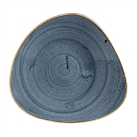 Churchill Stonecast Triangular Shallow Bowls Blueberry 272mm (12 Pack)