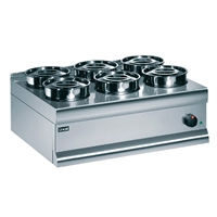Bain Marie with 6 x 4.5 Litre Round Pots 600 BS7