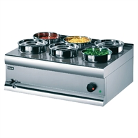 Bain Marie with 6 x 4.5 Litre Round Pots 600 BS7W