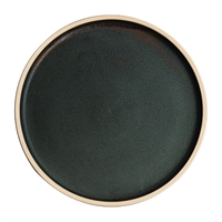 Olympia Canvas Flat Plates Green Verdigris 250mm (6 Pack)